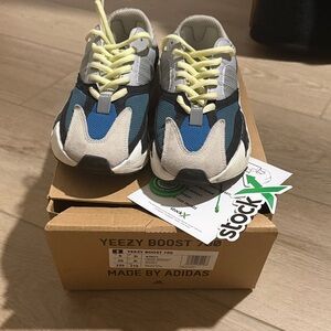 Adidas Kids Yeezy Boost 700 - Blue, Gray, and Yellow